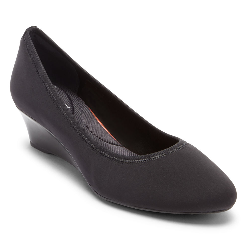 Cunhas Rockport Mulher Pretas - Total Motion Cerelia Gore - 61579WSNE